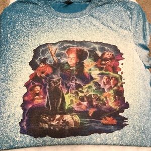 Hocus pocus sublimated bleached t shirt